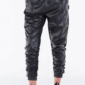 Reebok faux leather pants.